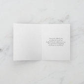 バードオンウィンターブランチ悔やみや弔慰ありがとう サンキューカード (内部)