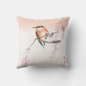 バードオンウィーピングさくらんぼ – シダレザクラにコトリ クッション (裏面)