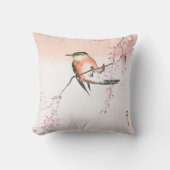 バードオンウィーピングさくらんぼ – シダレザクラにコトリ クッション (正面)