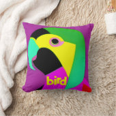 バードオンサイケデリック子供部屋 クッション (ブランケット)