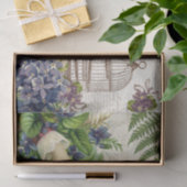 バードオンハンドヴィンテージビオレットティッシュペーパー 薄葉紙 (ギフト)