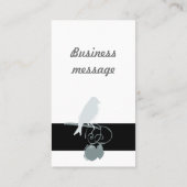 バードオンブランチジュエリーデザインアーティストお洒落 名刺 (裏面)