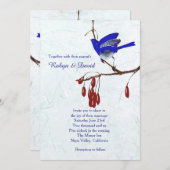バードオンブランチ結婚式招待状 招待状 (正面/裏面)