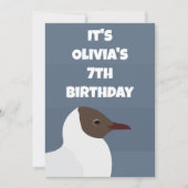 バードガルシーガル子供の誕生日パーティー 招待状 (正面)