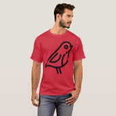 バードガールフレンドの男 Tシャツ (正面フル)