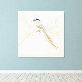 バードキャンバスアート | エレガント自然インスパイア キャンバスプリント (インサイチュ (ウッドフロア))