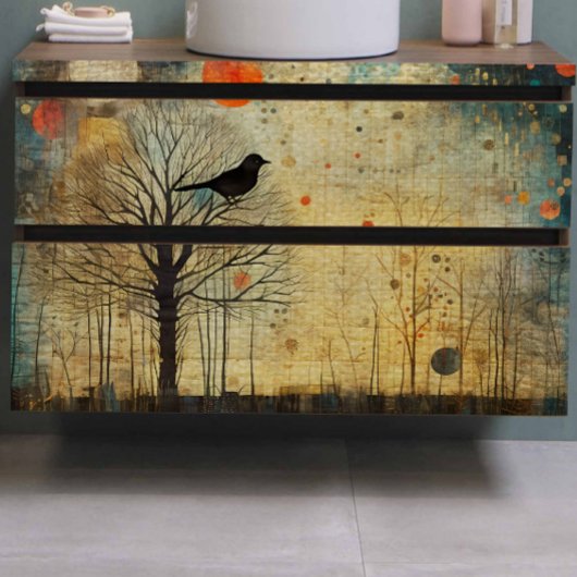 バードキルト抽象芸術の分離 薄葉紙