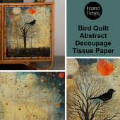 バードキルト抽象芸術の分離 薄葉紙