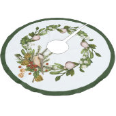 バードクリスマスブラシ仕上げポリエステルツリースカート ブラッシュドポリエステルツリースカート (アングル)