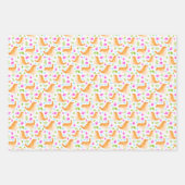 バードクリスマスラッピング紙 ラッピングペーパーシート (正面3)