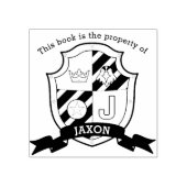 バードクレスト文字Jキッズライブラリー名ラバースタンプ ラバースタンプ (インプリント)