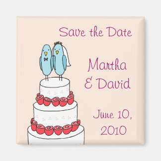 バードケーキピンクマグネット マグネット