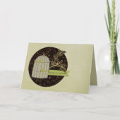 バードケージおめでとうノートカード カード (正面)