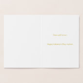 バードケージとハートバレンタイン 箔カード (内部)