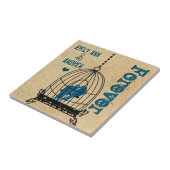 バードケージウッドグレインツリー永遠に記念日 タイル (側面)