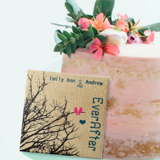 バードケージウッドグレインツリー永遠に記念日 タイル