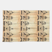 バードケージシルエット キッチンタオル (横)