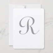 バードケージピンク&ブラックウェディングデートを保存 セーブザデート (裏面)