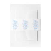 バードケージブルー結婚アートのベリーバンド 招待状ベリーバンド (正面例)