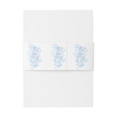 バードケージブルー結婚アートのベリーバンド 招待状ベリーバンド (裏面例)