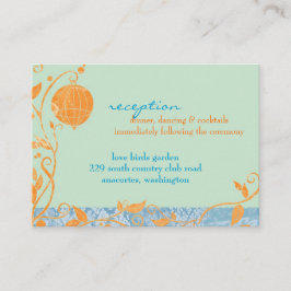 バードケージミントウェディングレセプション エンクロージャーカード