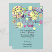 バードケージラブバード結婚式招待状 招待状 (正面/裏面)