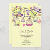 バードケージラブバード結婚式招待状 招待状 (正面/裏面)