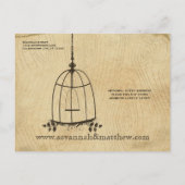 バードケージ日付の保存 案内ポストカード (裏面)
