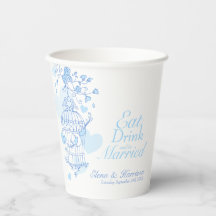  バードケ結婚ージ名前をカスタムする青と白