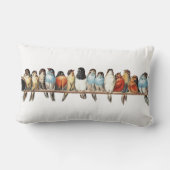 バードコテージフランスのファームハウスカントリー装飾用クッション ランバークッション (裏面)