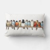 バードコテージフランスのファームハウスカントリー装飾用クッション ランバークッション (正面)