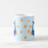 バードコレクおもしろいション – 青 コーヒーマグカップ (中央)