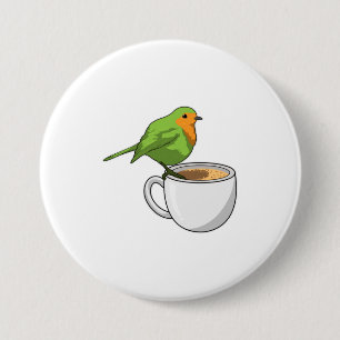 バードコーヒーカップ 缶バッジ
