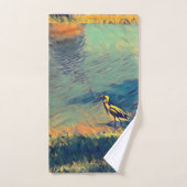 バードゴーン魚釣り バスタオルセット (ハンドタオル)