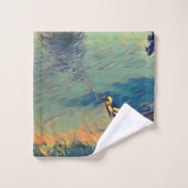 バードゴーン魚釣り バスタオルセット (ウォッシュタオル)