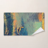 バードゴーン魚釣り バスタオルセット (ハンドタオル)