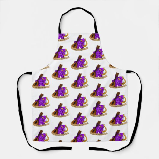 バードサイコロデザイン エプロン (正面)