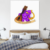 バードサイコロデザイン キャンバスプリント (インサイチュ (寝室))