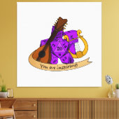 バードサイコロデザイン キャンバスプリント (インサイチュ (リビング))