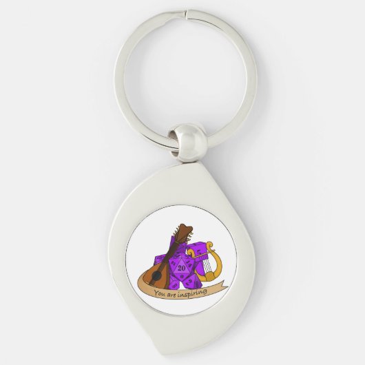 バードサイコロデザイン キーホルダー (正面)