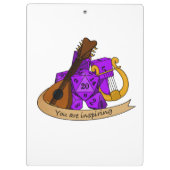 バードサイコロデザイン クリップボード (裏面)