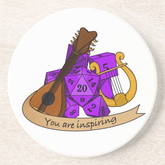 バードサイコロデザイン コースター (正面)