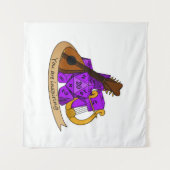 バードサイコロデザイン タペストリー (正面(横))