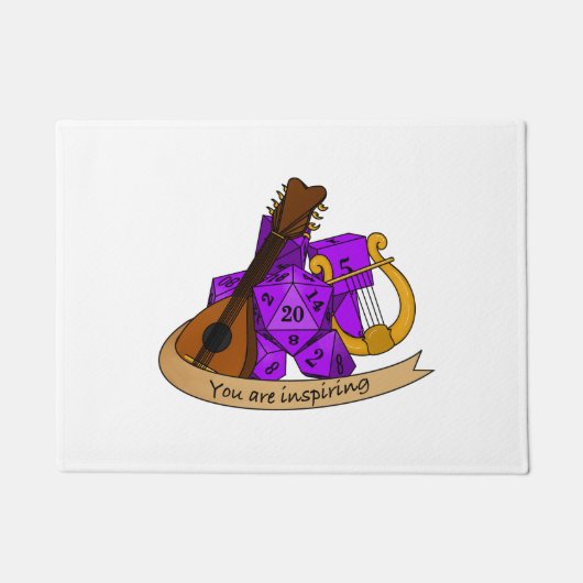 バードサイコロデザイン ドアマット (正面)