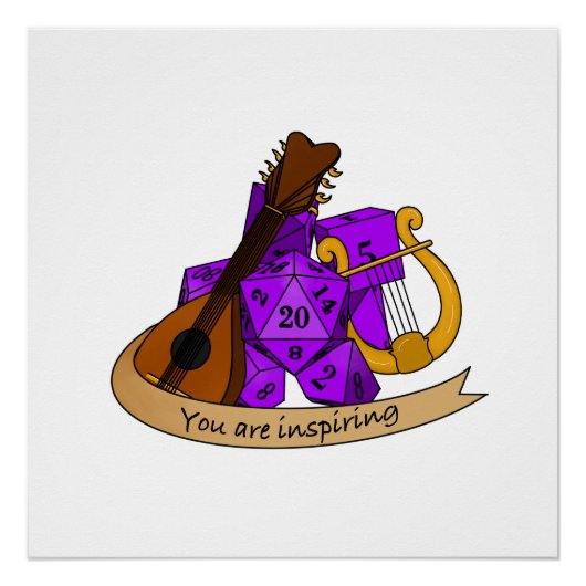 バードサイコロデザイン ポスター (正面)