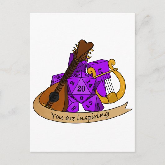 バードサイコロデザイン ポストカード (正面)