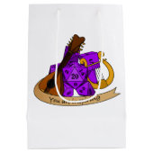 バードサイコロデザイン ミディアムペーパーバッグ (裏面)