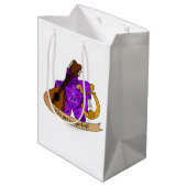 バードサイコロデザイン ミディアムペーパーバッグ (裏面アングル)