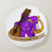 バードサイコロデザイン ラウンドクッション (裏面)