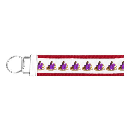 バードサイコロデザイン リストバンドキーホルダー (鍵左)